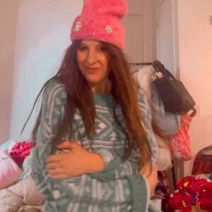 NWOT ❤️ American Eagle 🦅 Cabin Fever Farile Sweater peppermint 🌲 Cozy & Cute 🥰